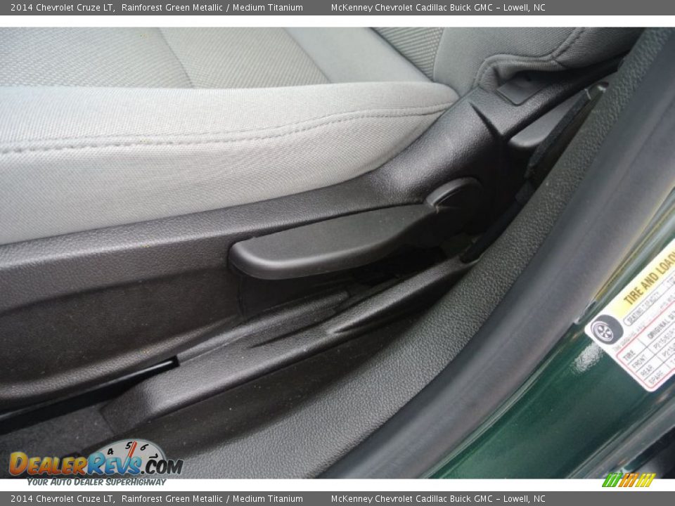 2014 Chevrolet Cruze LT Rainforest Green Metallic / Medium Titanium Photo #11