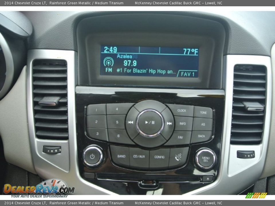 2014 Chevrolet Cruze LT Rainforest Green Metallic / Medium Titanium Photo #14