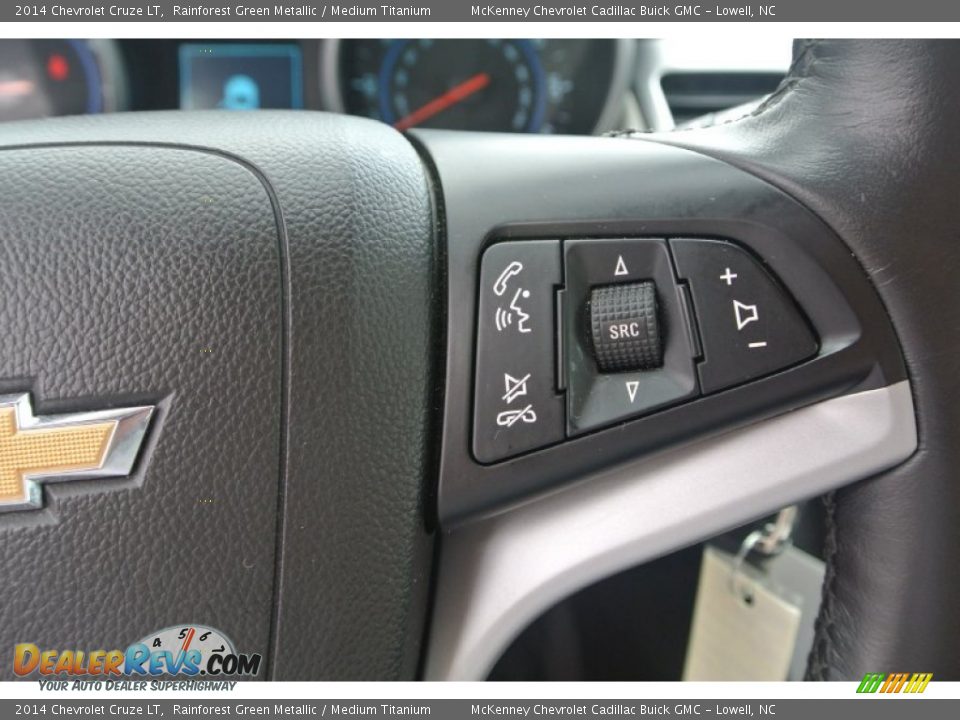 2014 Chevrolet Cruze LT Rainforest Green Metallic / Medium Titanium Photo #15