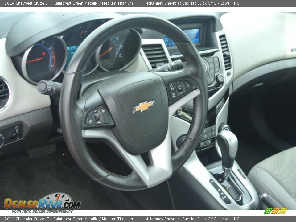2014 Chevrolet Cruze LT Rainforest Green Metallic / Medium Titanium Photo #25