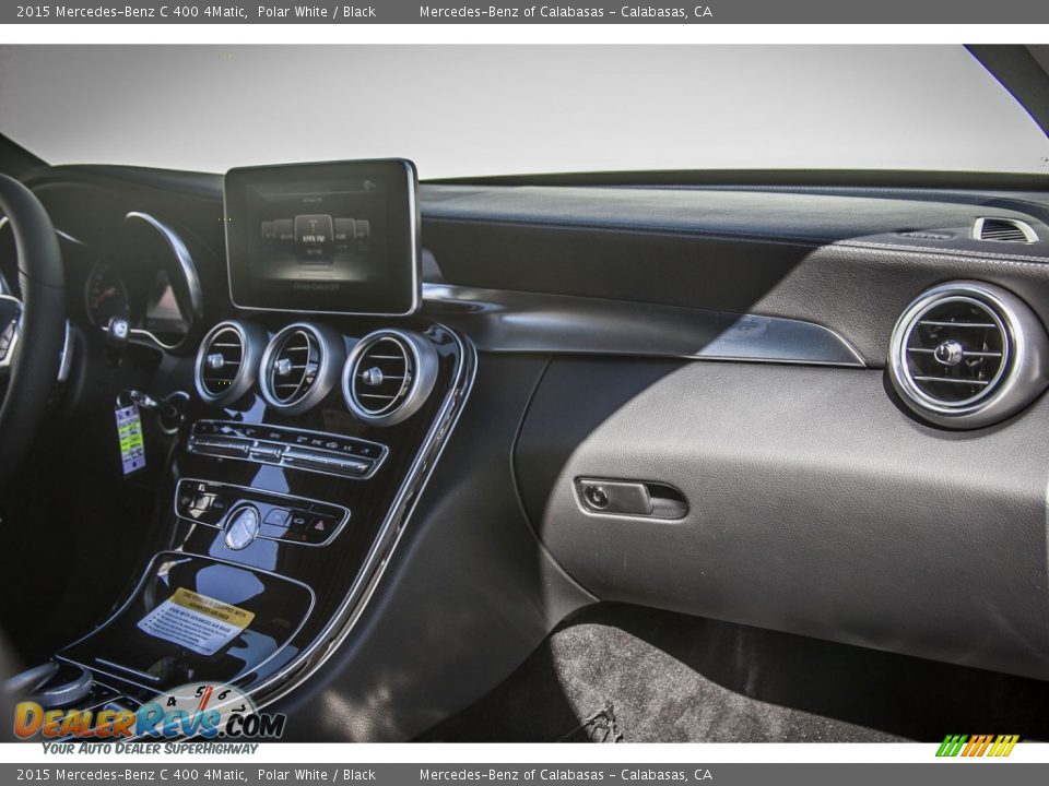 2015 Mercedes-Benz C 400 4Matic Polar White / Black Photo #8
