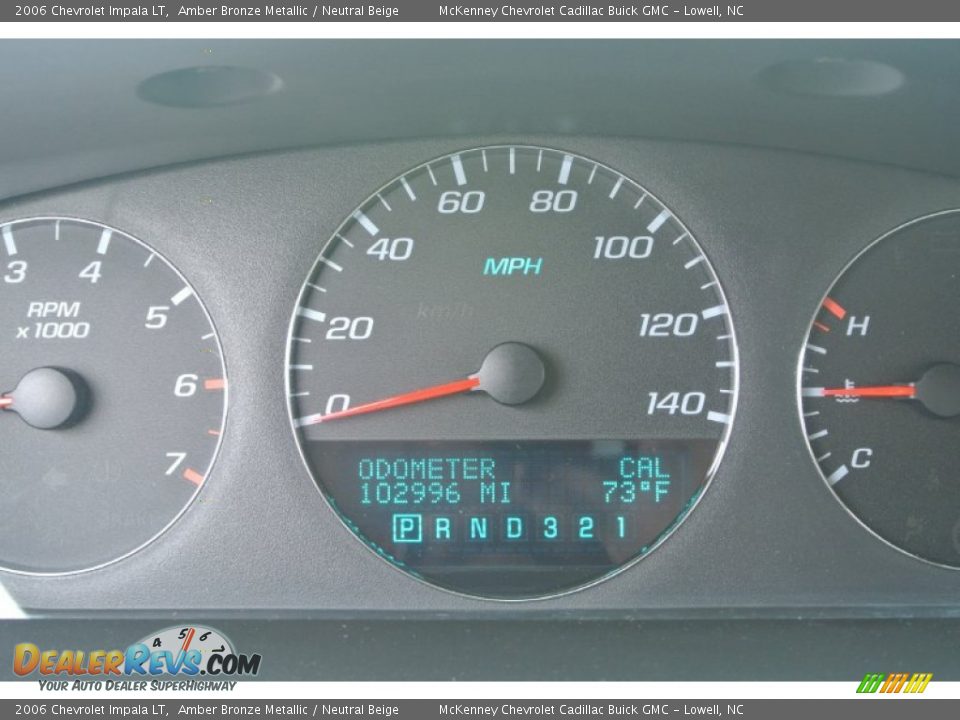 2006 Chevrolet Impala LT Amber Bronze Metallic / Neutral Beige Photo #16
