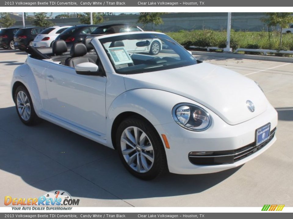 2013 Volkswagen Beetle TDI Convertible Candy White / Titan Black Photo #2