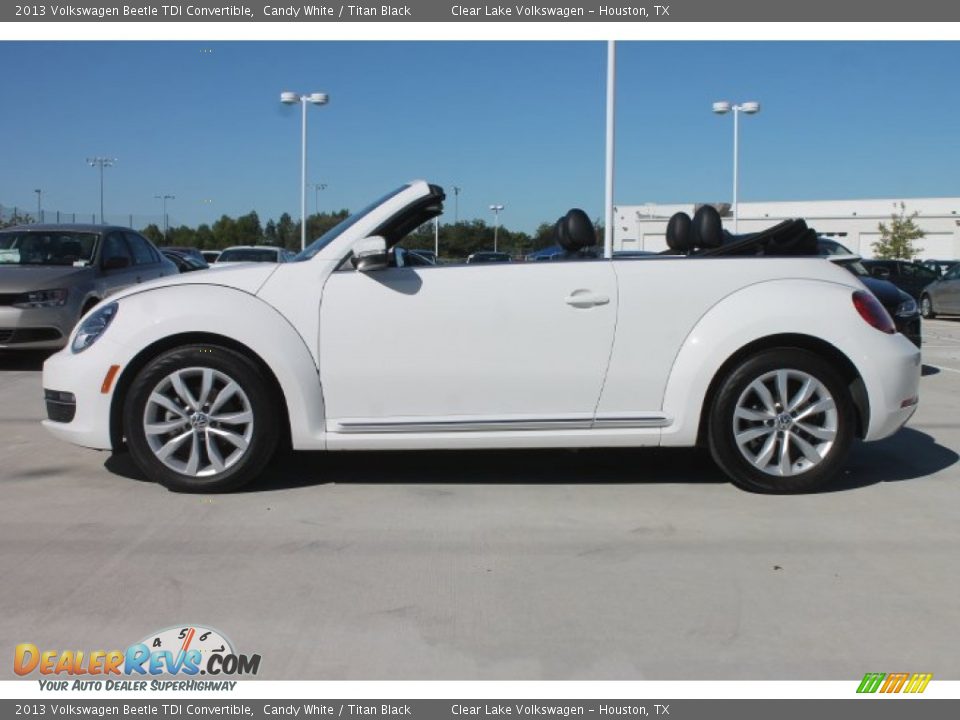 2013 Volkswagen Beetle TDI Convertible Candy White / Titan Black Photo #5