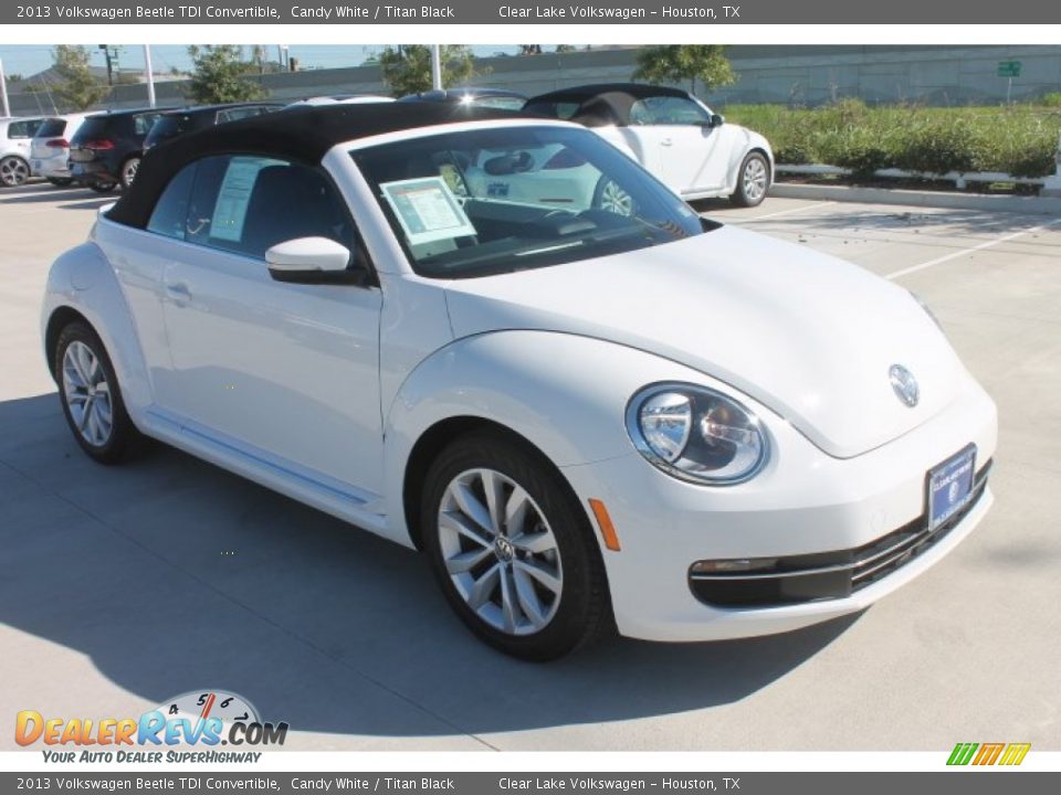 2013 Volkswagen Beetle TDI Convertible Candy White / Titan Black Photo #10