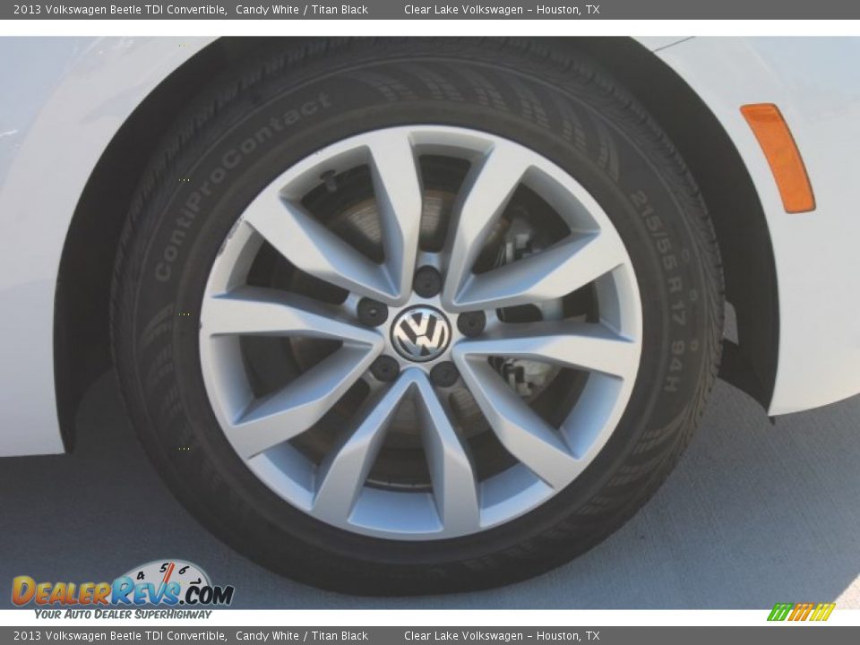 2013 Volkswagen Beetle TDI Convertible Candy White / Titan Black Photo #14