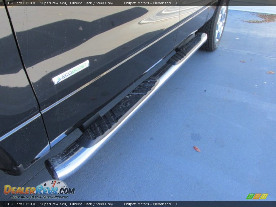 2014 Ford F150 XLT SuperCrew 4x4 Tuxedo Black / Steel Grey Photo #12