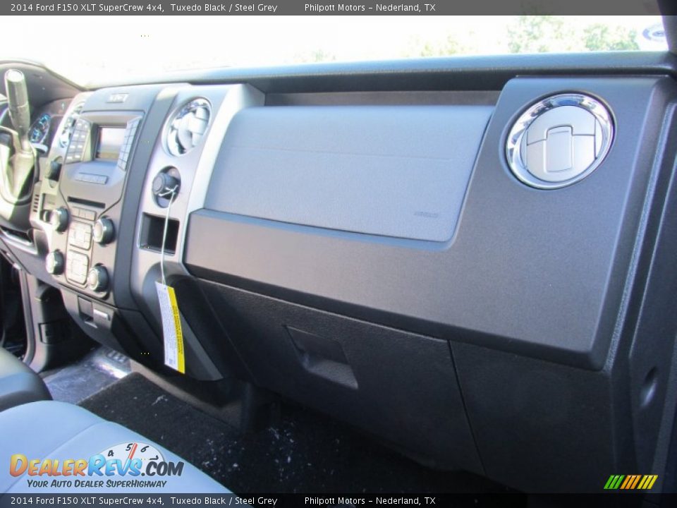 2014 Ford F150 XLT SuperCrew 4x4 Tuxedo Black / Steel Grey Photo #21
