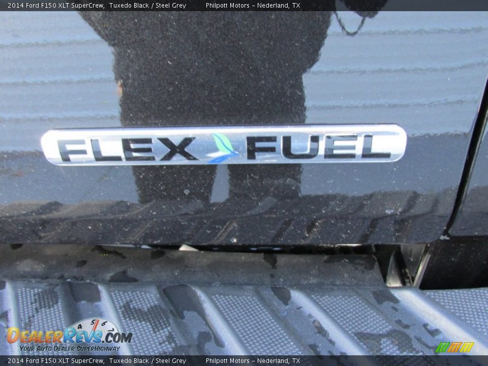 2014 Ford F150 XLT SuperCrew Tuxedo Black / Steel Grey Photo #18