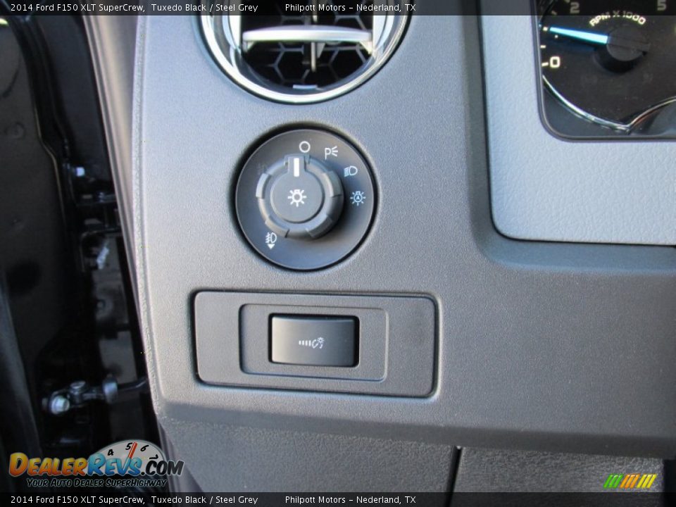 2014 Ford F150 XLT SuperCrew Tuxedo Black / Steel Grey Photo #36