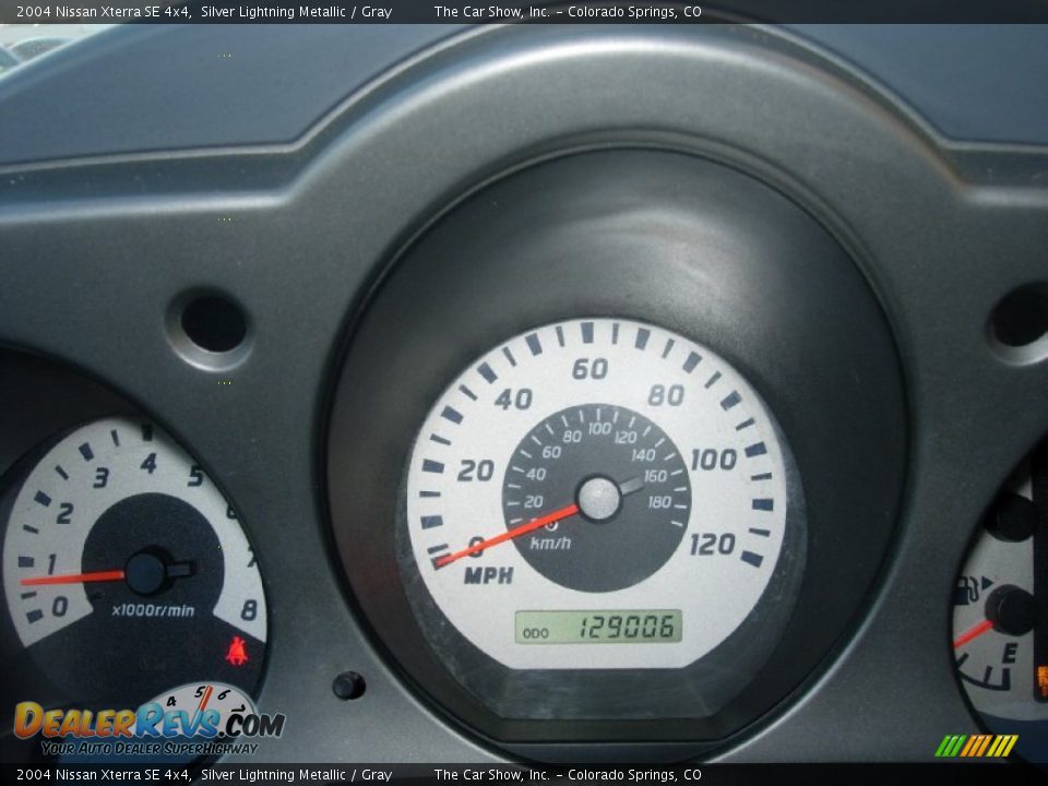 2004 Nissan Xterra SE 4x4 Silver Lightning Metallic / Gray Photo #13