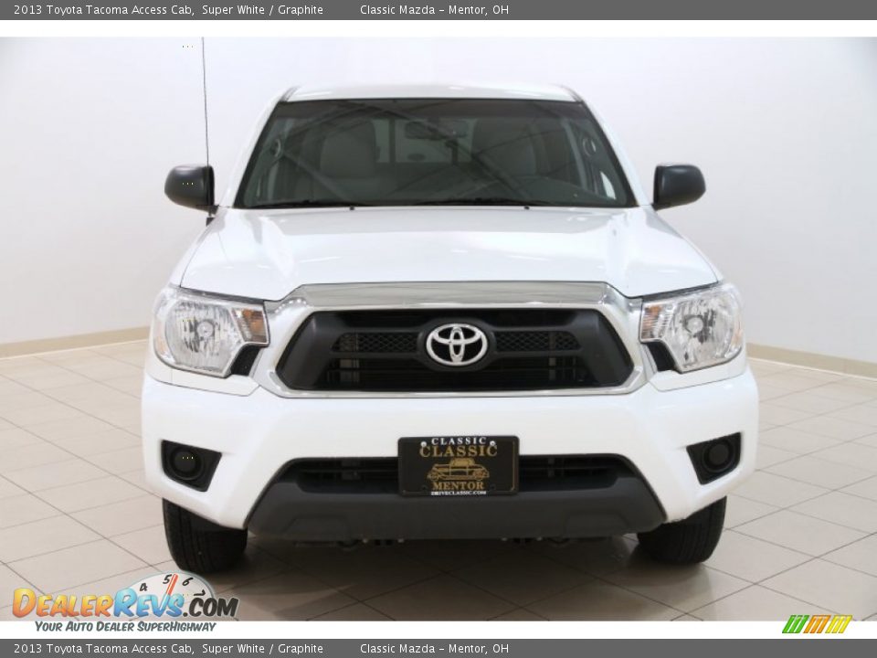 2013 Toyota Tacoma Access Cab Super White / Graphite Photo #2