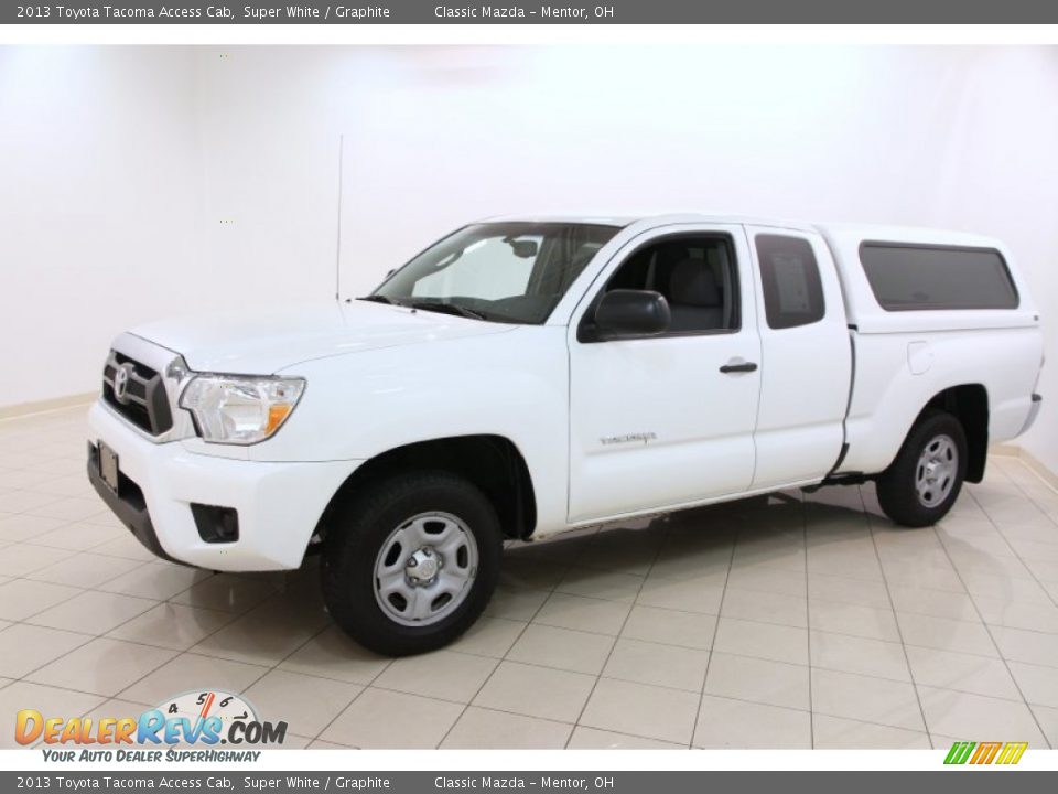 2013 Toyota Tacoma Access Cab Super White / Graphite Photo #3