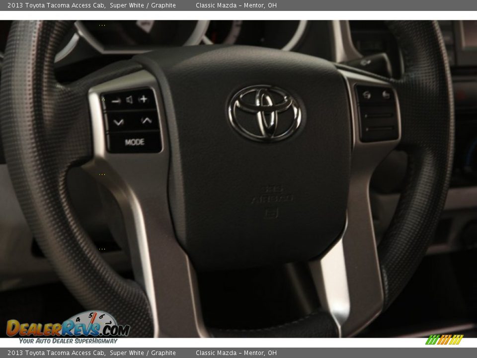 2013 Toyota Tacoma Access Cab Super White / Graphite Photo #6