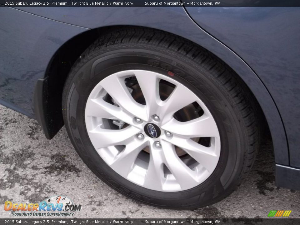 2015 Subaru Legacy 2.5i Premium Twilight Blue Metallic / Warm Ivory Photo #3