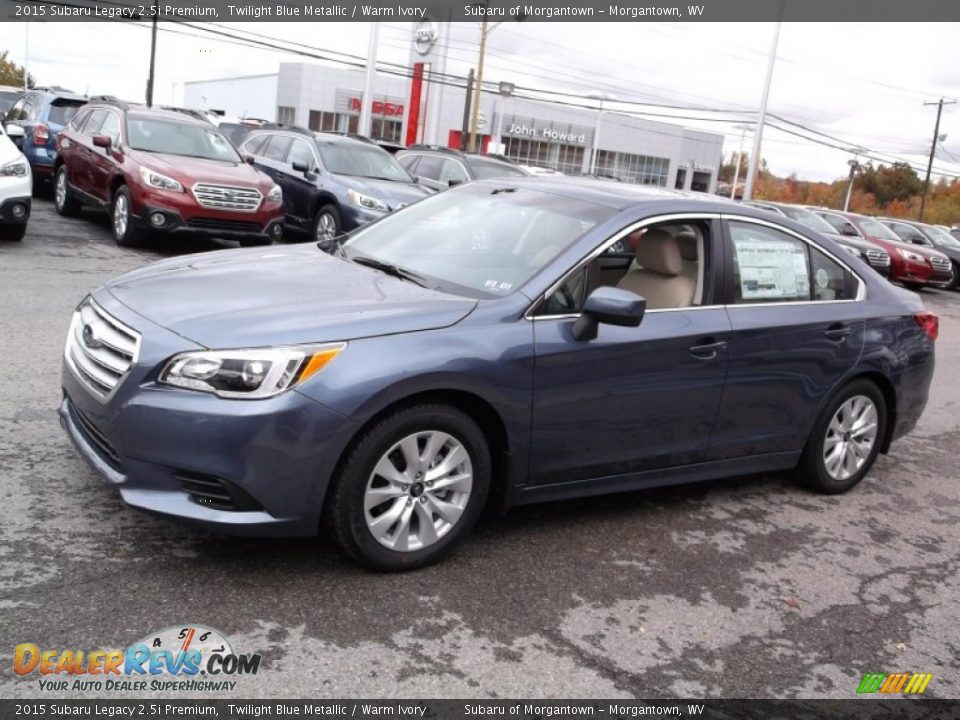 2015 Subaru Legacy 2.5i Premium Twilight Blue Metallic / Warm Ivory Photo #6