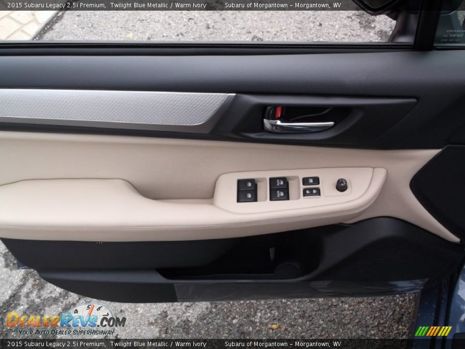 2015 Subaru Legacy 2.5i Premium Twilight Blue Metallic / Warm Ivory Photo #10