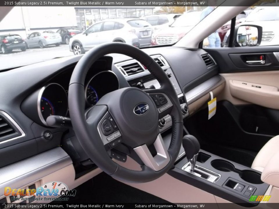 2015 Subaru Legacy 2.5i Premium Twilight Blue Metallic / Warm Ivory Photo #11