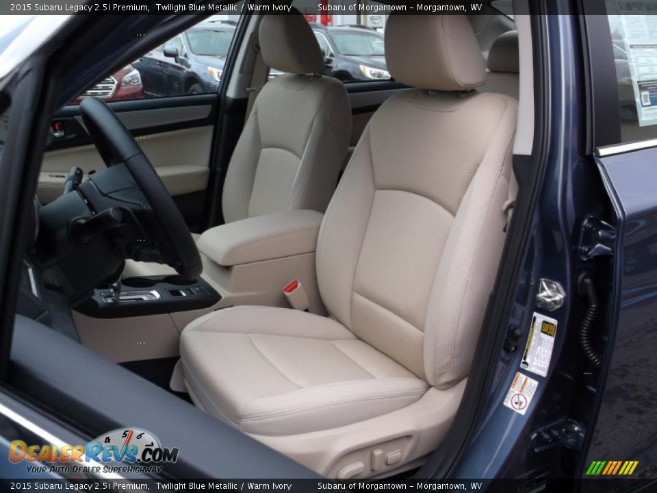 2015 Subaru Legacy 2.5i Premium Twilight Blue Metallic / Warm Ivory Photo #12