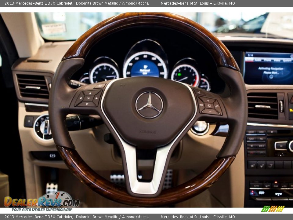 2013 Mercedes-Benz E 350 Cabriolet Dolomite Brown Metallic / Almond/Mocha Photo #31