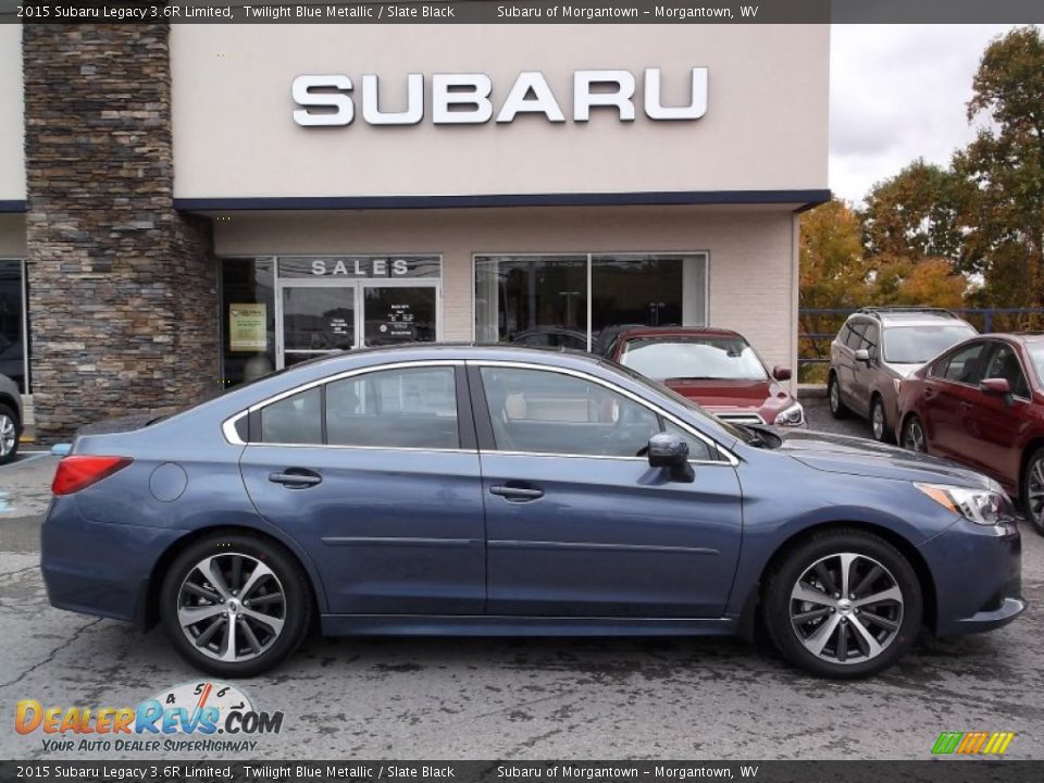 2015 Subaru Legacy 3.6R Limited Twilight Blue Metallic / Slate Black Photo #3