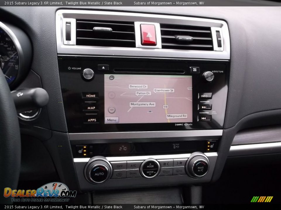 2015 Subaru Legacy 3.6R Limited Twilight Blue Metallic / Slate Black Photo #16