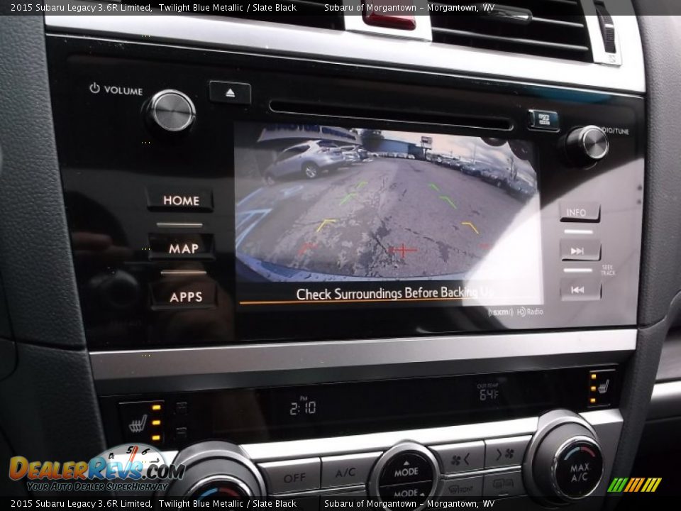 2015 Subaru Legacy 3.6R Limited Twilight Blue Metallic / Slate Black Photo #17