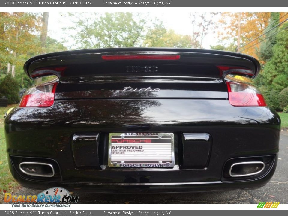 2008 Porsche 911 Turbo Cabriolet Black / Black Photo #9