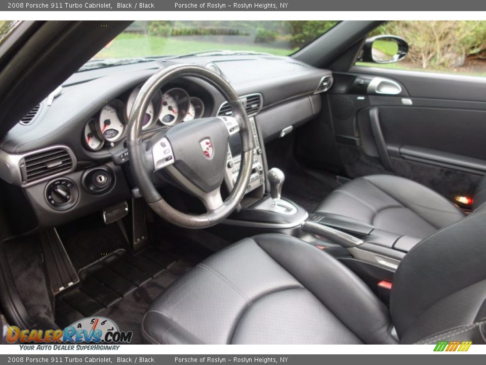 2008 Porsche 911 Turbo Cabriolet Black / Black Photo #17