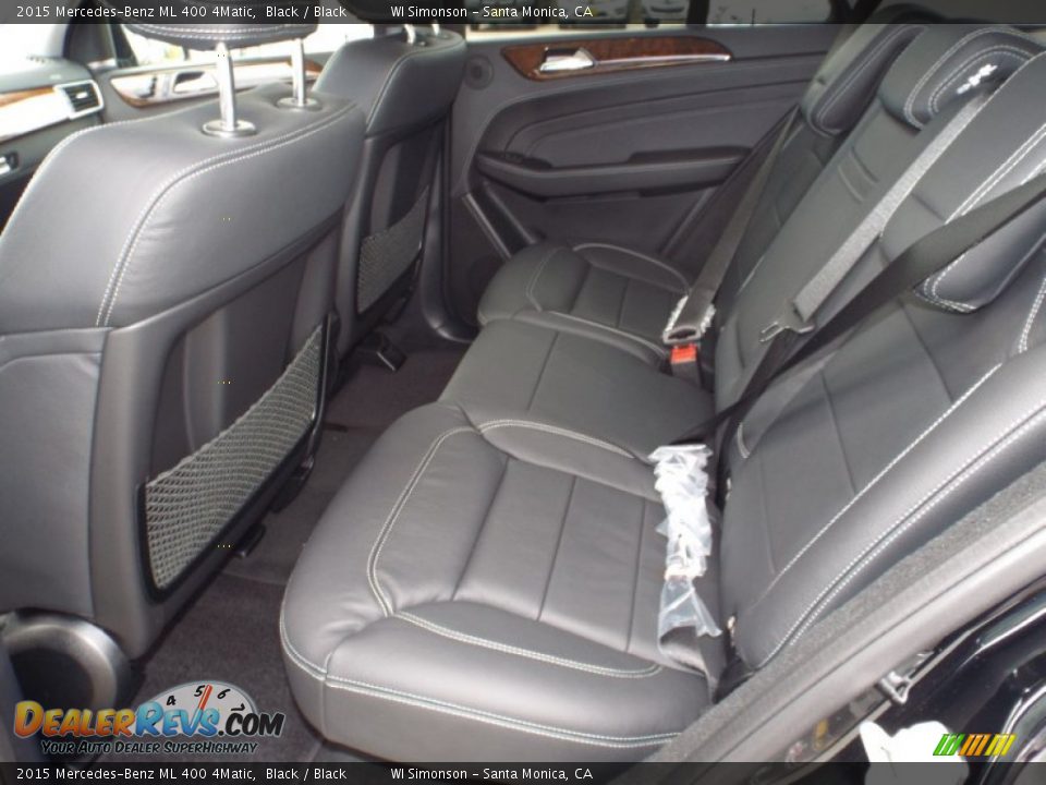 Rear Seat of 2015 Mercedes-Benz ML 400 4Matic Photo #8