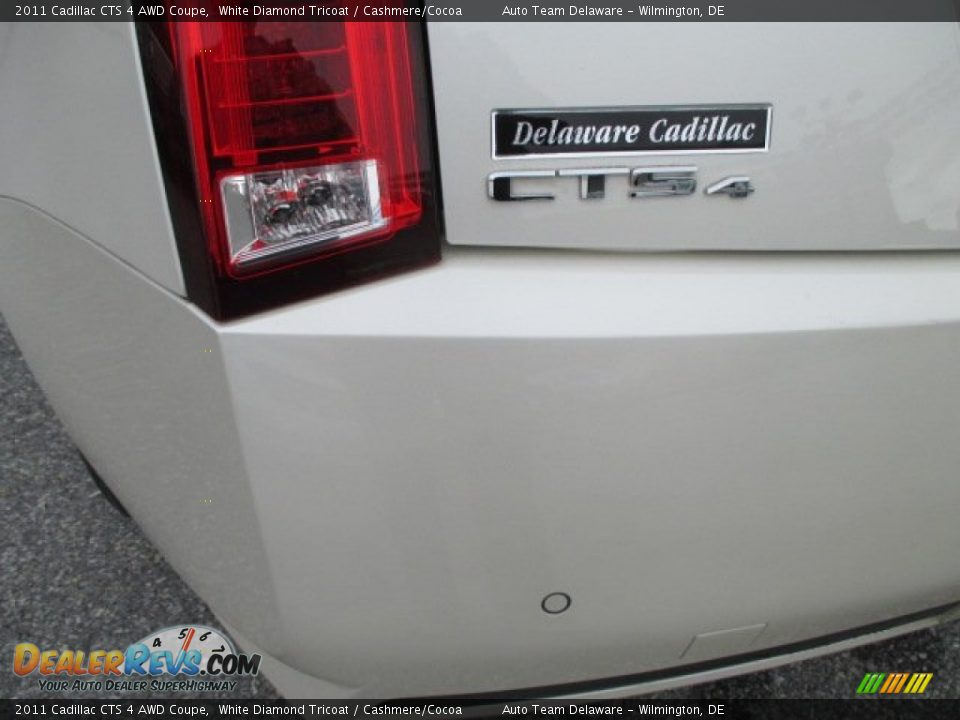 2011 Cadillac CTS 4 AWD Coupe White Diamond Tricoat / Cashmere/Cocoa Photo #27