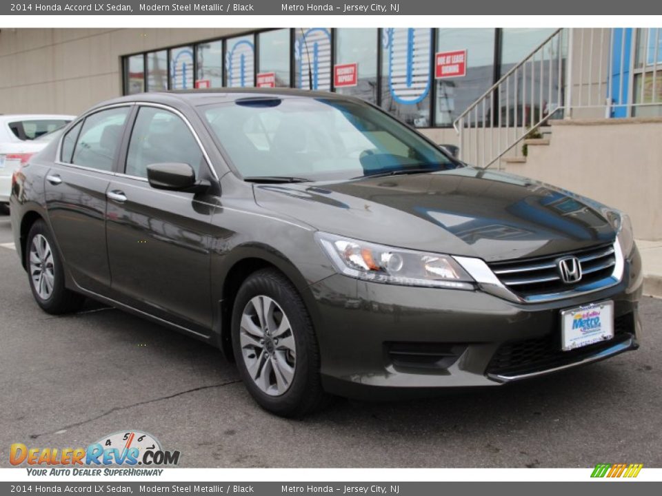 2014 Honda Accord LX Sedan Modern Steel Metallic / Black Photo #3