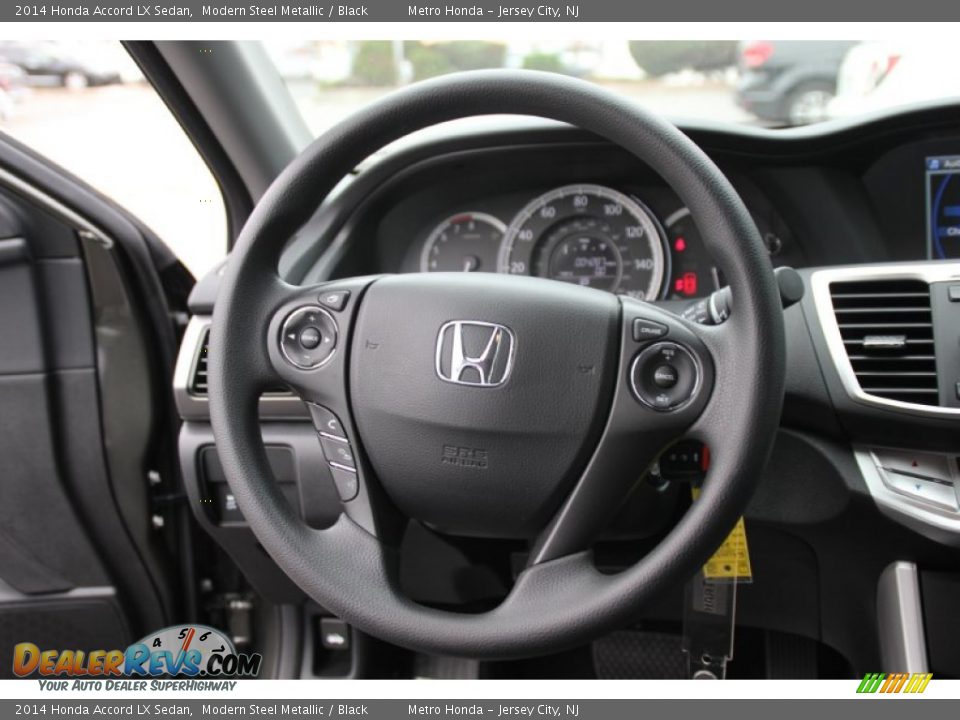 2014 Honda Accord LX Sedan Modern Steel Metallic / Black Photo #16