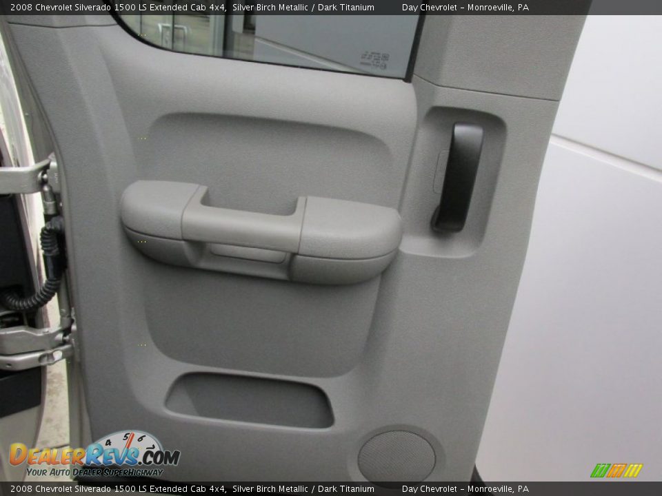 2008 Chevrolet Silverado 1500 LS Extended Cab 4x4 Silver Birch Metallic / Dark Titanium Photo #25