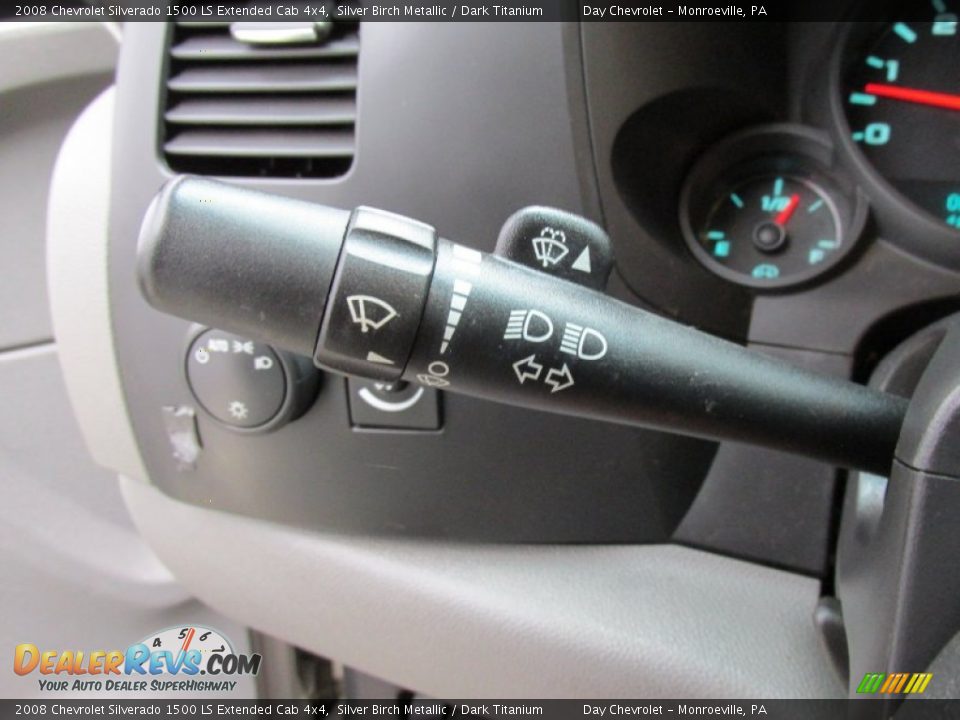 2008 Chevrolet Silverado 1500 LS Extended Cab 4x4 Silver Birch Metallic / Dark Titanium Photo #35
