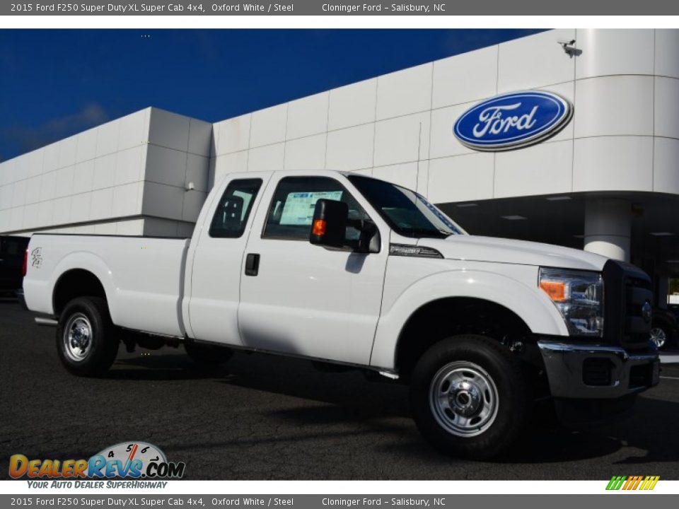 2015 Ford F250 Super Duty XL Super Cab 4x4 Oxford White / Steel Photo #1