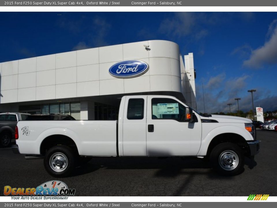 2015 Ford F250 Super Duty XL Super Cab 4x4 Oxford White / Steel Photo #2