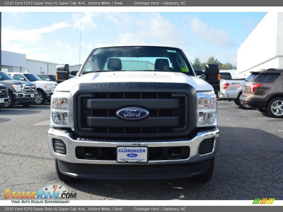 2015 Ford F250 Super Duty XL Super Cab 4x4 Oxford White / Steel Photo #4