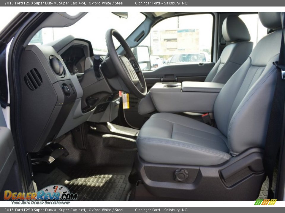 2015 Ford F250 Super Duty XL Super Cab 4x4 Oxford White / Steel Photo #6