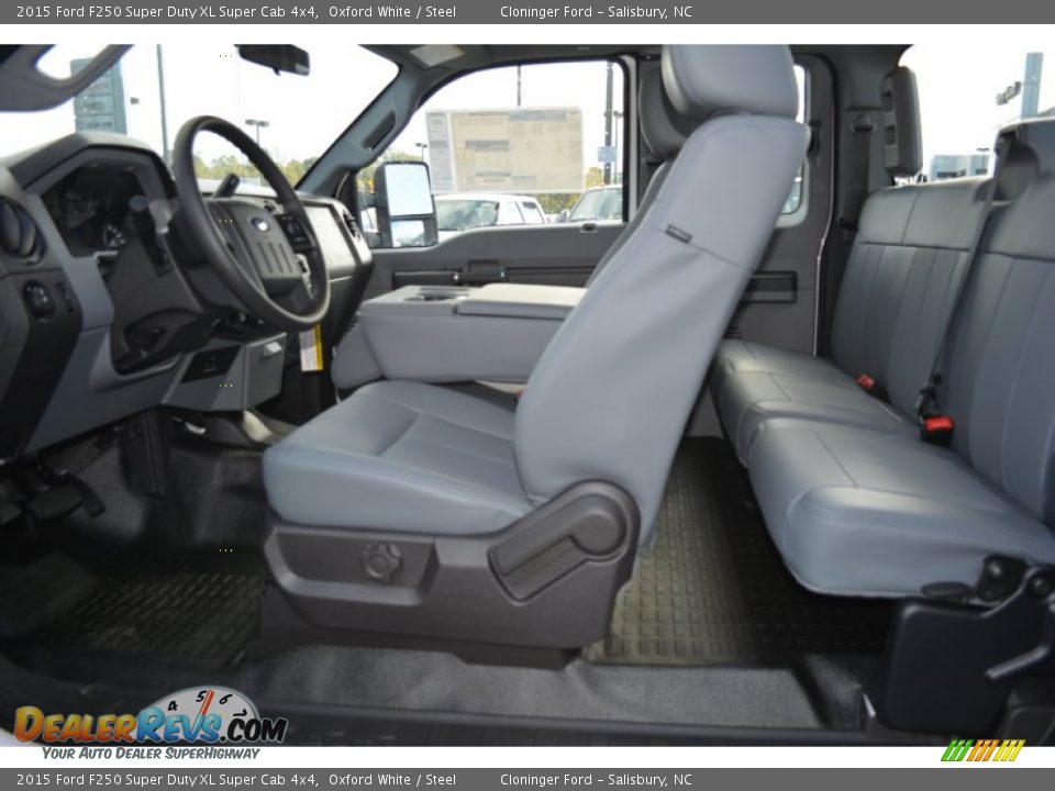 2015 Ford F250 Super Duty XL Super Cab 4x4 Oxford White / Steel Photo #8