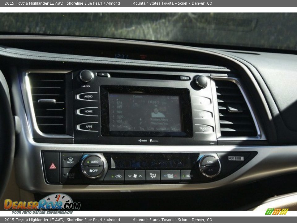 2015 Toyota Highlander LE AWD Shoreline Blue Pearl / Almond Photo #6