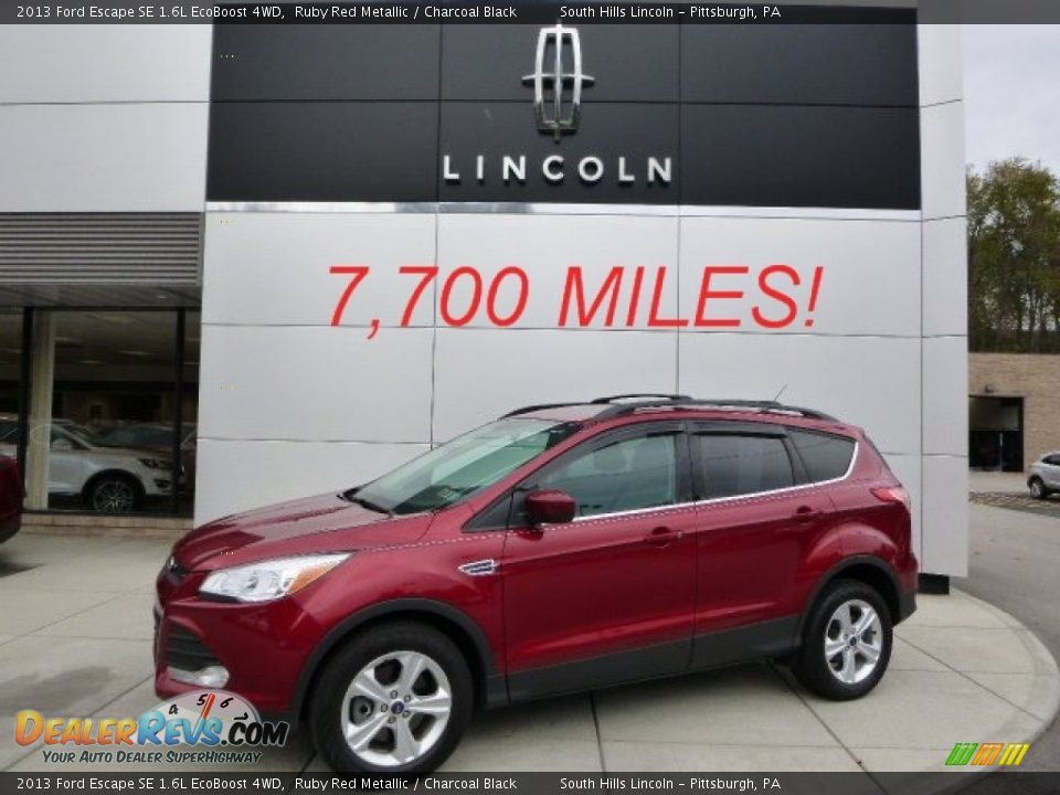 2013 Ford Escape SE 1.6L EcoBoost 4WD Ruby Red Metallic / Charcoal Black Photo #1