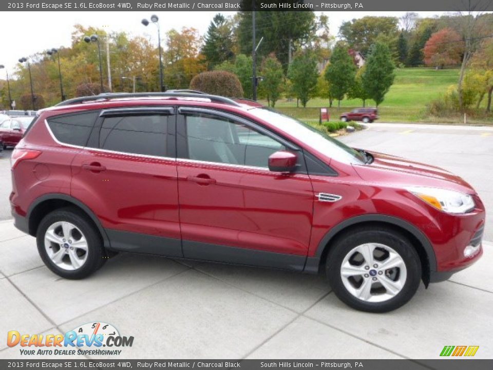 2013 Ford Escape SE 1.6L EcoBoost 4WD Ruby Red Metallic / Charcoal Black Photo #6