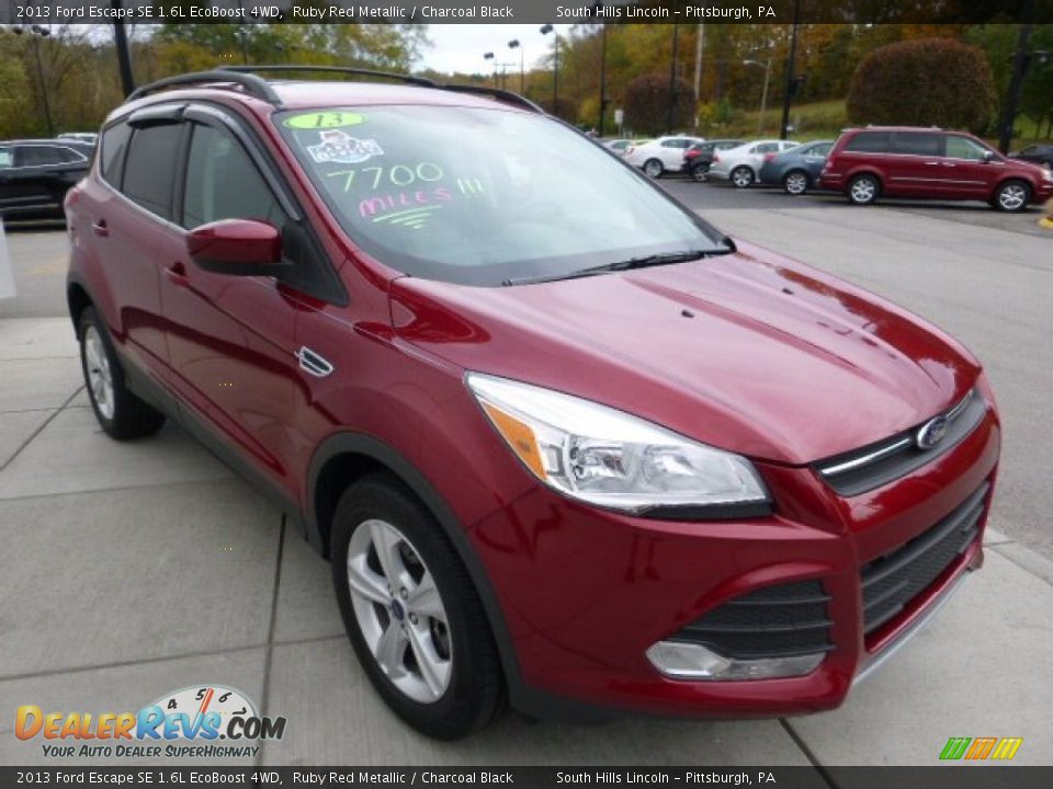2013 Ford Escape SE 1.6L EcoBoost 4WD Ruby Red Metallic / Charcoal Black Photo #7