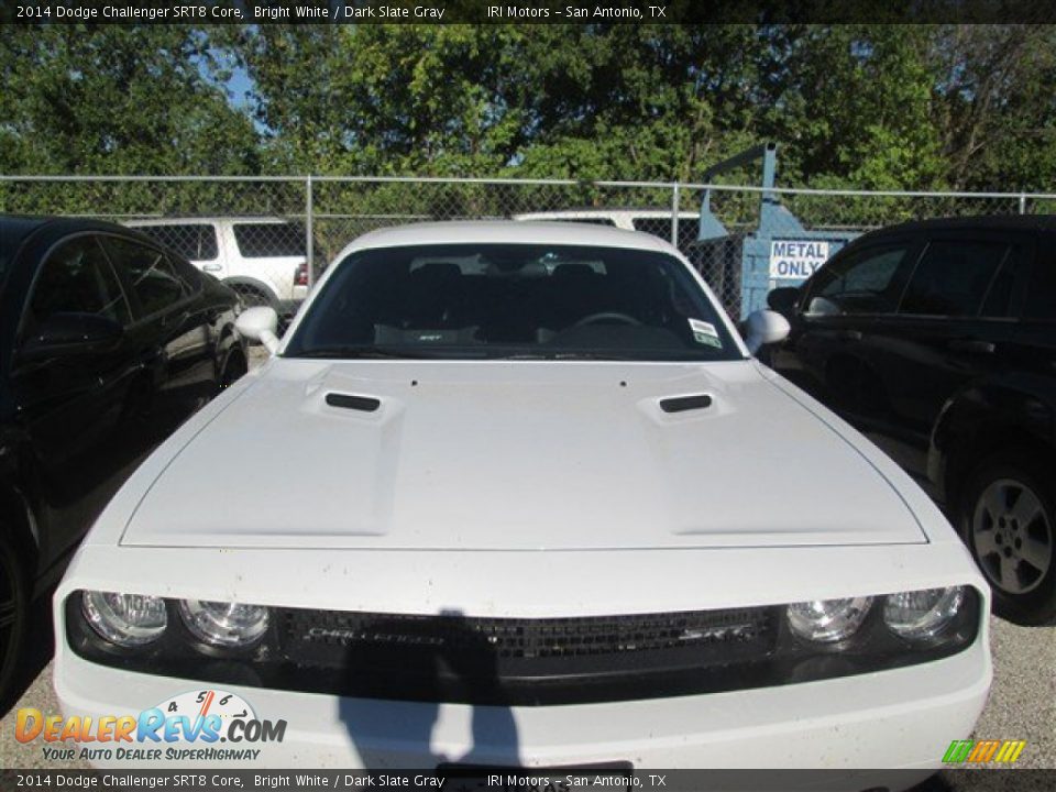 2014 Dodge Challenger SRT8 Core Bright White / Dark Slate Gray Photo #3