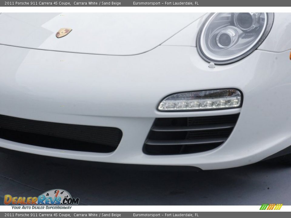 2011 Porsche 911 Carrera 4S Coupe Carrara White / Sand Beige Photo #8