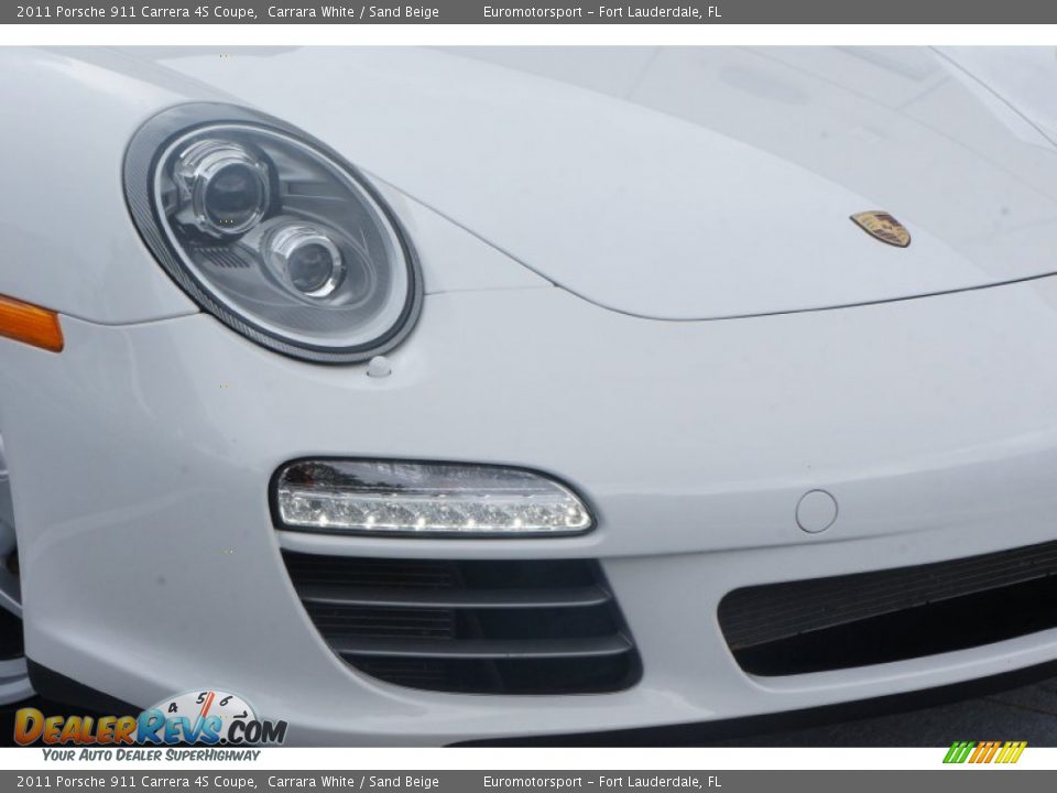 2011 Porsche 911 Carrera 4S Coupe Carrara White / Sand Beige Photo #15