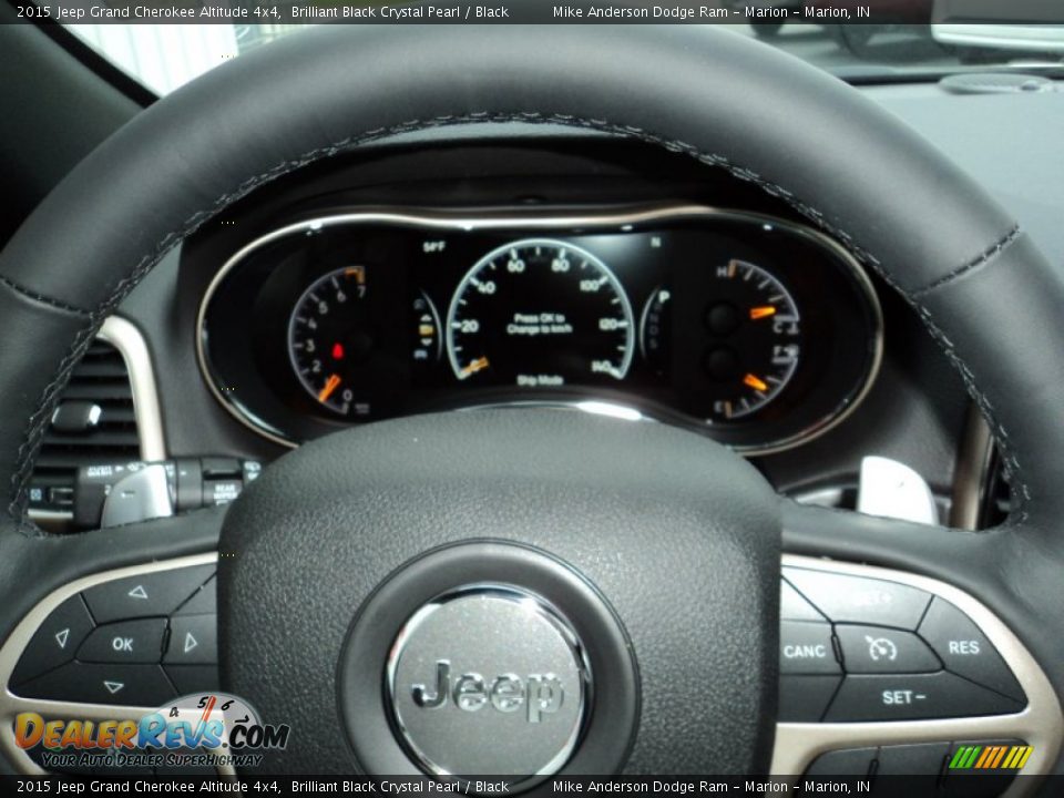 2015 Jeep Grand Cherokee Altitude 4x4 Brilliant Black Crystal Pearl / Black Photo #7