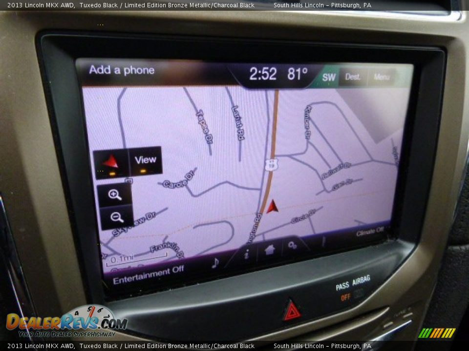 2013 Lincoln MKX AWD Tuxedo Black / Limited Edition Bronze Metallic/Charcoal Black Photo #21