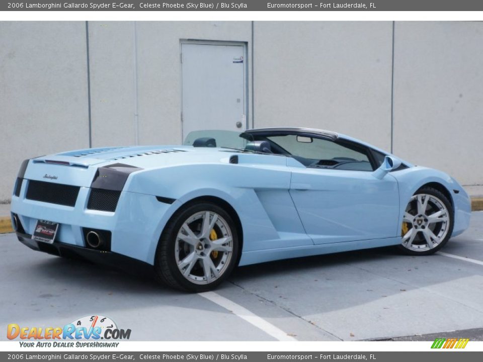 2006 Lamborghini Gallardo Spyder E-Gear Celeste Phoebe (Sky Blue) / Blu Scylla Photo #18